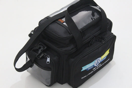 Mini Bolsa  Medicina Veterinária - Bordado Personalizado - Preta -