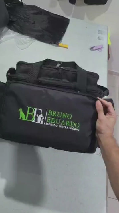 Bolsa  MedVet Medicina Veterinária -  Com Bordado Personalizado (sua logo)
